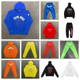 Hot Sp5der 555555 Hoodies Designer Men's Hoodies Women Men Suit Outerwear Tracksuits Printing Graphic spider hoodie Web Sweatshirts