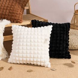 Cushion/Decorative Cushion Cover 30x50cm 45x45cm Pattern Design Decorative Cover for Sofa Livingroom Home Decor case Soft Fur No Core