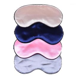 Blindfold Eye Cover Night Sleeping Mask 1pc Travel Silk Sleep Mask Supple Eye Shade Portable Eyepatch Breathable Rest1276T