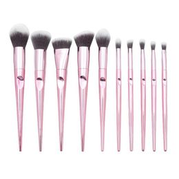 Other Health Beauty Items 10 Pcs Wet And Wild Series Makeup Brush Hand Thumb Handle Set Tools Foundation Brushes Mti-Function Drop D Dh0Ju
