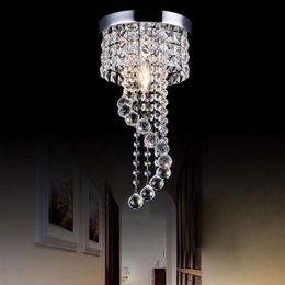 Modern LED Crystal Chandeliers Light Living Room Aisle Lighting Fixtures Bedroom Kictchen Ceiling Luminaire RW120279A