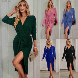 Basic Casual Dresses Independently designed our store's knitted dress for autumn and winter 2022 with a casual temperament for women T230727