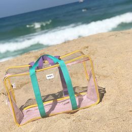 Evening Bags PVC Ladies Handbag Large Capacity Transparent Messenger Bag Beach Waterproof Special Bag Outdoor Shoulder Bag Travel Storage Bag 230726