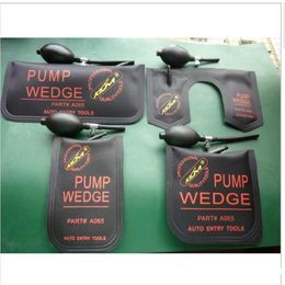 4pcs set 100% KLOM PUMP WEDGE Airbag New for Universal Air Wedge LOCKSMITH TOOLS Lock Pick Set Door Lock Opener black and blue214p