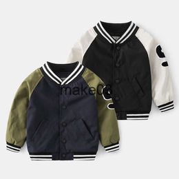 Jackets Boys Jacket Spring Autumn Baby Jacket 2023 Children Sports Children Baseball Jacket Toddler Clothes J230728