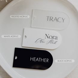 Other Event Party Supplies Arch Acrylic Wedding Place Card Luggage Tag Table Number Card Blank Acrylic Name Plate Seating Chart Card Sign for Party Banquet 230728