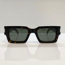 Havana Crystal/Grey Square Sunglasses 572 Men Women Summer Shades Sunnies UV protection Eyewear with Box