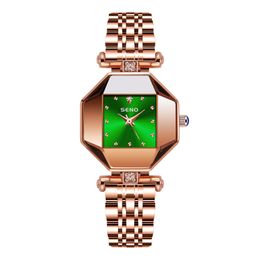 Womens watch watches high quality luxury watch Stainless Steel waterproof quartz-battery Irregular Shape watch