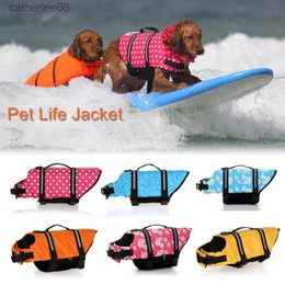 Safety Pet Dog Life et for Dogs Summer French Bulldog Shih Tzu Swimwear Puppy Big Dog Clothing Vest Tshirt zwemvest hond L230621