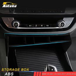 For BMW X3 G01 X4 G02 2017 2018 2019 Car Styling Center Console Storage Barrel Organizing Box Organizer Case Interior Accessory266223K