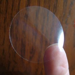 3000Pcs Lot 2cm Blank Stickers Labels Plastic PVC Clear Self Adhesive Water Proof Round Poly Sticker Sealing Labels For Event324x
