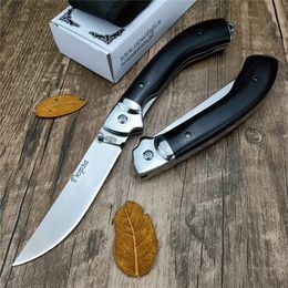 Russian Vityaz Folding Pocket Knife Black Wood Handle Camping Outdoor Hiking Tactical Defense EDC Knives