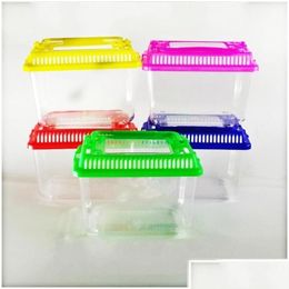 Small Animal Supplies Little Pet Rabbit House Mini Clear Hamster Cage Cute Transparent Plastic Goldfish Turtle Bowl With Portable Ha Dhkeb