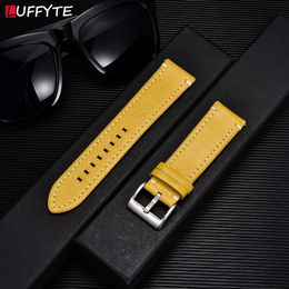 Watch Bands Quick Release Watch Straps Double-Sided Genuine Leather Watchband 18mm 20mm 22mm 24mm Men Women Bracelet Strap Watch Accessories 230728