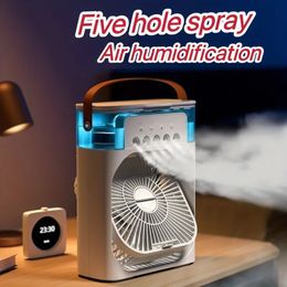 1pc Portable Air Humidifier & Mini Cooling Fan - Perfect for Your Desktop!