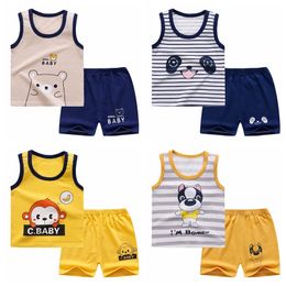 Kleidung Sets Baby Jungen Kleidung Lässige Trainingsanzug Reine Baumwolle Sommer Für Babys T-shirts Hosen Kinder Sport Outfit 230728