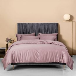 Bedding sets Svetanya Nordic Pale Mauve 100 Egyptian Cotton Bedlinens Ru Europe Queen King Family Size Set Fitted Sheet Duvet Cover 230727