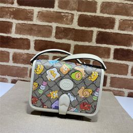 Designer Luxury 671620 interlocking G Animal printed mini Carnation shoulder Bag Cross Body Flora 7A best Quality