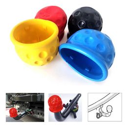 4 Colors Universal 50MM Tow Bar Ball Cover Cap Trailer Ball Cover Tow Bar Cap Hitch Trailer Towball Protect Car Accessories261C