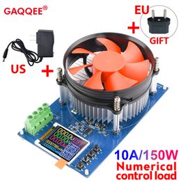 Other Electrical Instruments 150W Electronic Load 4-wires Battery Capacity Tester Monitor 1.77 Inch TFT Colour Screen CNC Power Discharge Tester US EU Adapter 230728