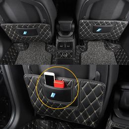 Car Care Seat Back Protector Cover PU Leather Anti-kick Mat Pad Cushion Interior Accessories Decoration for BMW X1 F48 2016-2020216y