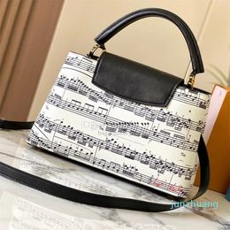 Designer -Bags Fashion Musical Note Flap Bag Luxury Handbags Shoulder Bag Women bags Handle Totes Small Crossbody Bag Satchels Pouch