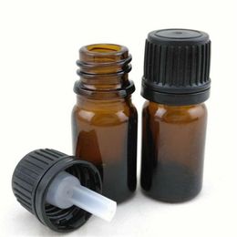 Packing Bottles 30Ml Amber Glass Vial Essential Oil Makeup Jars Cosmetics Container With Plug And Caps For Aromatherapy Drop Delivery Otcz1