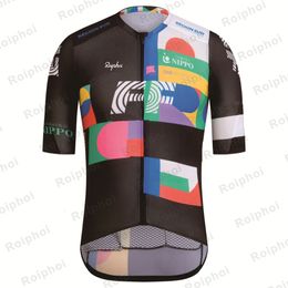 Cycling Shirts Tops ROIPHOI Racing Summer Jersey Men Bicycle Clothing Male MTB Maillot Clothes Pockets Mountain Bike Shirt Enduro 230728