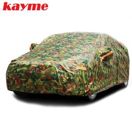 waterproof camouflage car covers outdoor sun protection cover for car reflector dust rain snow protective suv sedan full241y