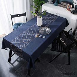 Table Cloth Light Luxury Digital Printing Geometric Tea Table Tablecloth Impermeable R230726