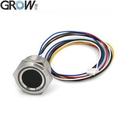 GROW R503-M22 Round RGB Ring Indicator LED Control DC3.3V 200 Capacity MX1.0-6pin Capacitive Fingerprint Module Sensor Scanner