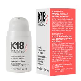 Wholesale K18 Leave In Molecular Repair Hair Mask 50ml Treatment to Repair Damaged Hair 4 Minutes to Reverse Damage from Bleach Nourishing Conditioner 1.7oz