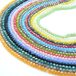 Beads 4mm 6mm 8mm 10mm Rondelle Austria Crystal Faceted Glass Loose Spacer For DIY Bracelet Jewelry Making