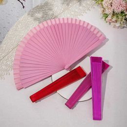 Chinese Style Products Folding Fans Dance Wedding Party Lace Fans Dance Performance Wooden Fans Wedding Clothing Folding Fan Wooden Hand