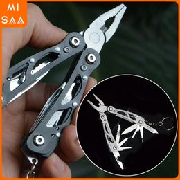 Edc Pliers Mini Multifunctional Pliers Outdoor Portable Combination Tool Pliers EDC Folding Keychain Pocket Hand Tool Pliers