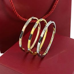 Bracelet designer Jewellery fashion gold bangle quality womens bracelets luxury mens brand rose silver 4mm Ladies bracelets