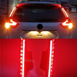 1Pair For Nissan Xtrail X-trail X trail Rogue 2014 - 2020 LED DRL Rear Bumper tail light fog lamp Brake Lights Signal lamp241p