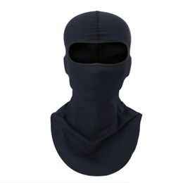 black Motorcycle Balaclava Sports Biker Motorbike Neck Warmer Sun-protection Headwear Full Face Mask Headgear 258T