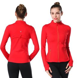 Early autumn jacket women Coat Outerwear Fitness Sports Zipper Long Sleeve Thumb Pocket polychrome Casual Sports Running Tight stand collar Jackets 2XL-3XL