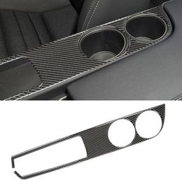 Car Carbon Fiber Water Cup Holder Panel Decorative Sticker for Lexus IS250 2013- Left Drive2267