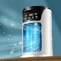 Stay Cool and Comfortable Anywhere with this 3-in-1 Portable Air Conditioner, Humidifier, and USB Fan!