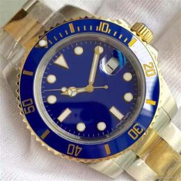 Classic Mens Watch 116613 116613LB men Automatic Movement Sapphire Crystal Solid Glidelock ceramic bezel Blue face Men Watches Wri261k