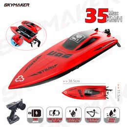 Electric RC Boats UDiRC RC Boat UDI009 Waterproof High Speed 35Km H 2.4GHz Capsize Protection Remote Control For Pools And Lake Toys Gift Kids 230727