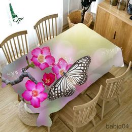 Table Cloth Morning Glory Flower Tablecloth Home Living Room Dining Table Coffee Table Antifouling Tablecloth Outdoor Retro Picnic Cloth R230726