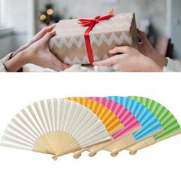 Chinese Style Products Fsahion Fans Party Decor Art Craft Chinese Dance Fan Home Ornaments Gifts Paper Bamboo Folding Hand Fan Wedding