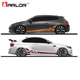 2pcs lot 220x25cm Car DIY Both Sides Stickers Race Stripes Camouflage Automobiles Products Car Wrap Vinyl Film Car Accessories261J