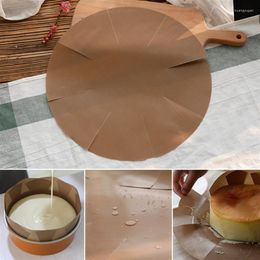 Baking Tools Cake Easy To Use Mold Mat Tin Liner Non-stick For Pan Sheet 6 Inch 8Inch Khaki Round Mats