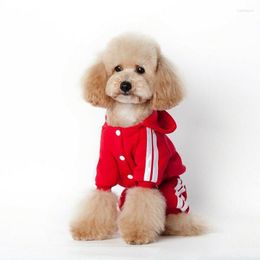 Dog Apparel 4 Leg Pet Clothes Cat Puppy Coat Sports Hoodies Warm Sweater Jacket Clothing