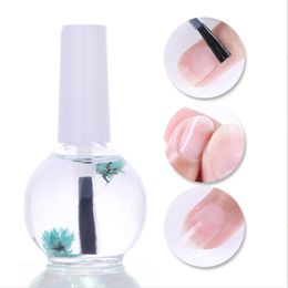 1 Bottle 15ml Dried Flowers Softener Nutritional Cuticle Oil Treatment Nutritious Gel Polish Cuticle Nail Art Tool Nail Care Oil