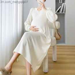 Maternity Dresses Pregnant Women Solid Dress Autumn Winter Pregnant Women Fashion Hot Mother Loose Breastfeeding Dress Pregnant Tank Top Z230728